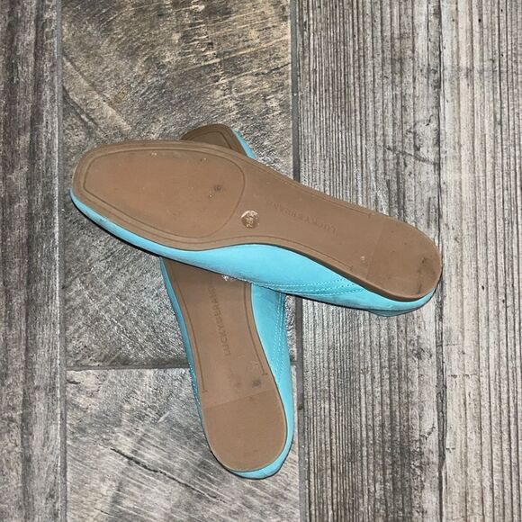Lucky Brand teal leather ballet flats - Picture 3 of 3